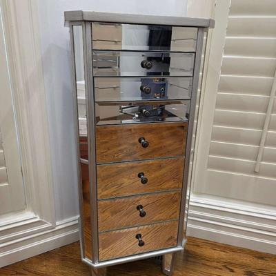 Mirrored Jewelry Armoire