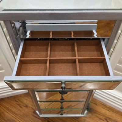 Mirrored Jewelry Armoire
