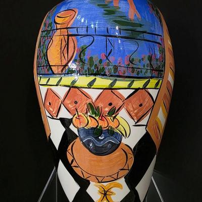 Contemporary ceramic art vase