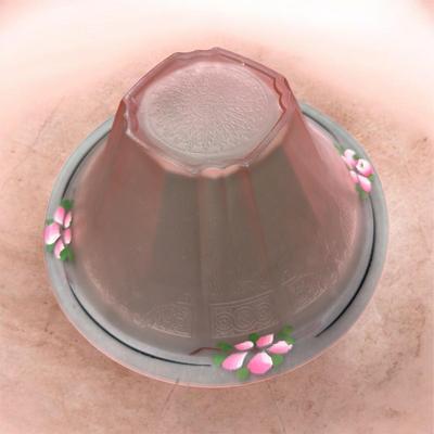 Vintage Anchor Hocking Princess Pattern Pink Satin Depression Glass Hat Bowl
