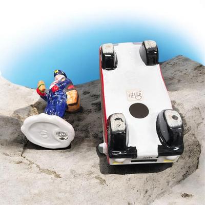 Dept 56 Snow Village Special Delivery Mail Truck and Postman #51489 INCLUDES BOX