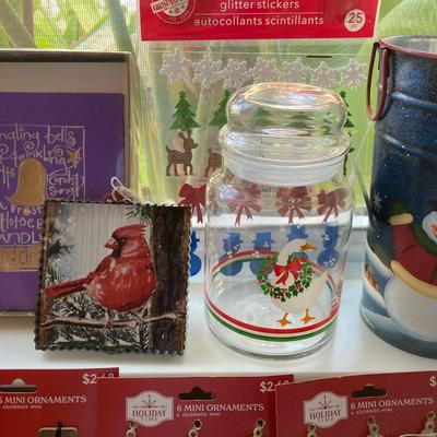 Ornaments, Cards, Candle, Hooks