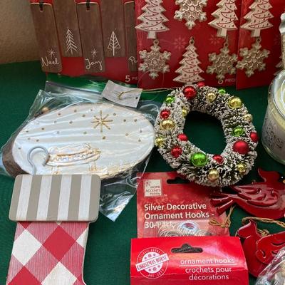 Ornaments, Cards, Candle, Hooks