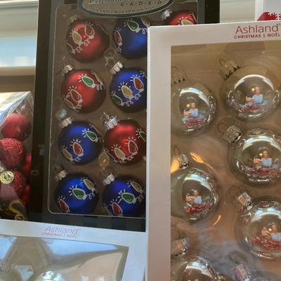 7 Boxes Glass Ornaments