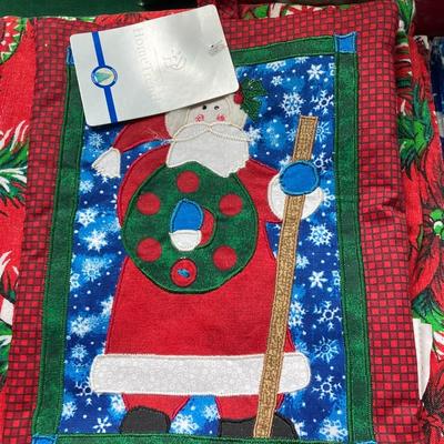 Various tablecloths,, napkins. Many new!