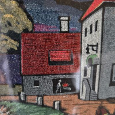 Vintage Painting on Velet