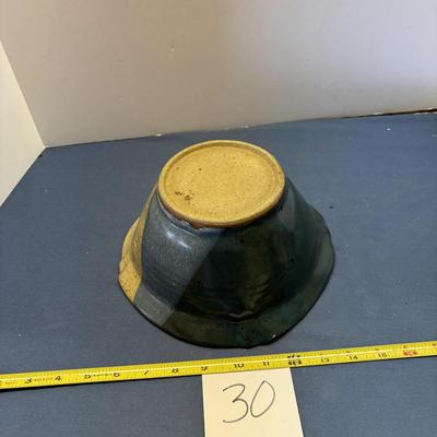 Marked Pottery Bowl