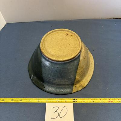 Marked Pottery Bowl
