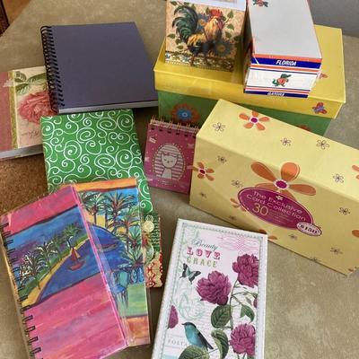 Lot of Various notepads, journals, greeting cards