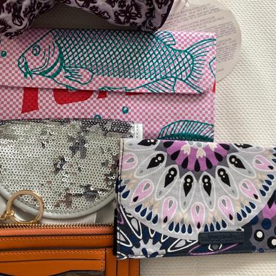 Lot of clutches, purses, wallets