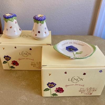 Lenox Tea dish, S&P set