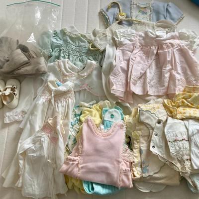 Vintage Doll Clothes and shoes