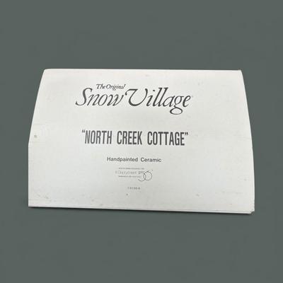 Dept 56 Snow Village North Creek Cottage With Light and Cord