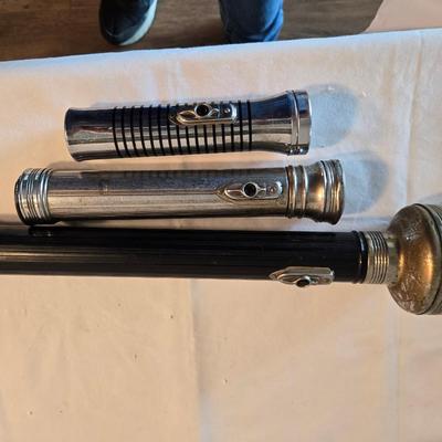 H52 Eveready Art Deco flashlights
