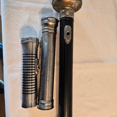 H52 Eveready Art Deco flashlights