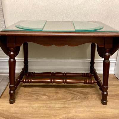 Vintage Small Table with Drop Leaf