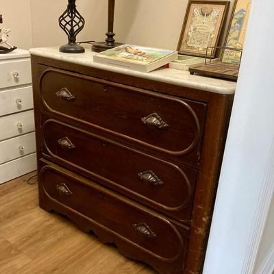 Chest of Drawers with Marble Top