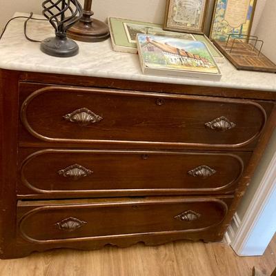 Chest of Drawers with Marble Top
