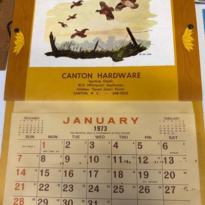 Vintage Wall Calendars set of 5
