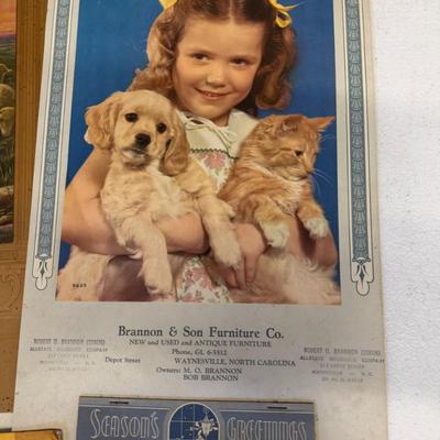 Vintage Wall Calendars set of 5