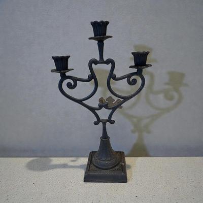 Vintage Wrought Iron Candelabra