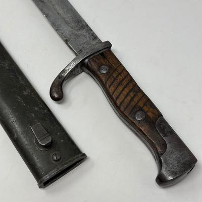 WWI German Army Butcher Blade Bayonet