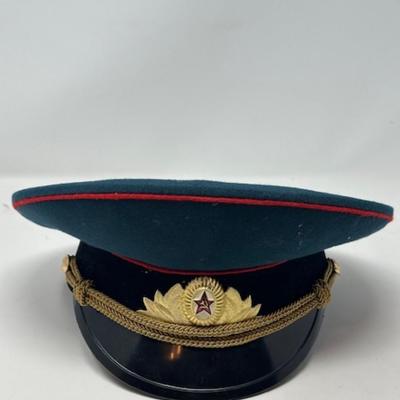 SOVIET ARMY OFFICER'S PARADE VISOR CAP