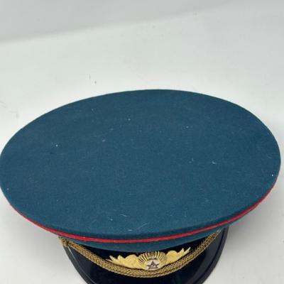 SOVIET ARMY OFFICER'S PARADE VISOR CAP