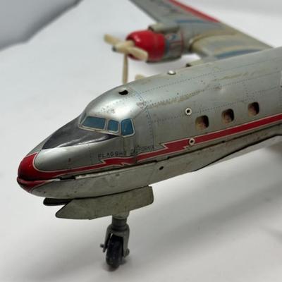 American Airlines Battery Powered Tin Friction Model Airplane