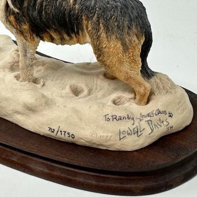 Lowell Davis Winter Lamb Figurine with Original Signature