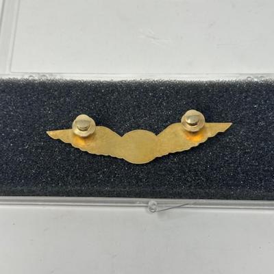 vintage continental Airlines Pilots Wings Badge