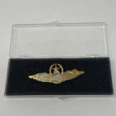 Vintage Continental Airlines Metal Senior Uniform Pilot Wings