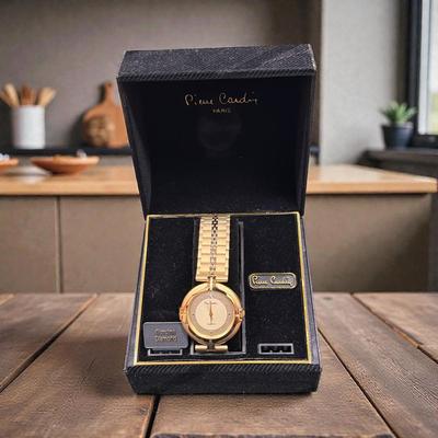 Pierre Cardin Women's Watch and Bracelet with accent diamond