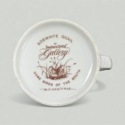 Southern Living Gallery Game Birds of the South Bobwhite Quail Collector Plate and Matching Mug