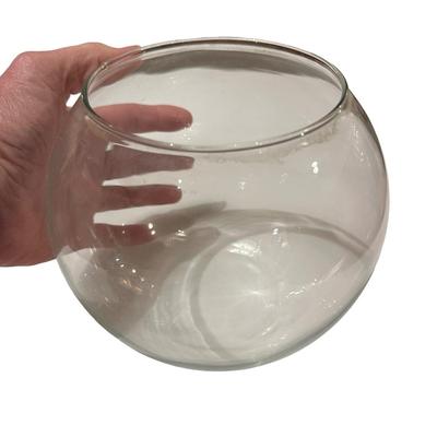 Lot of 3 Clear Glass Bowls, 1 Hearts, 1 Footed