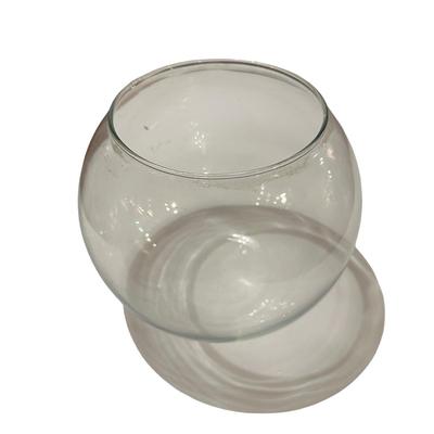Lot of 3 Clear Glass Bowls, 1 Hearts, 1 Footed