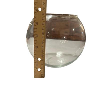Lot of 3 Clear Glass Bowls, 1 Hearts, 1 Footed