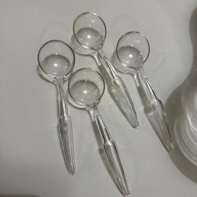 3 Jar Condiment Server Set W Caddy