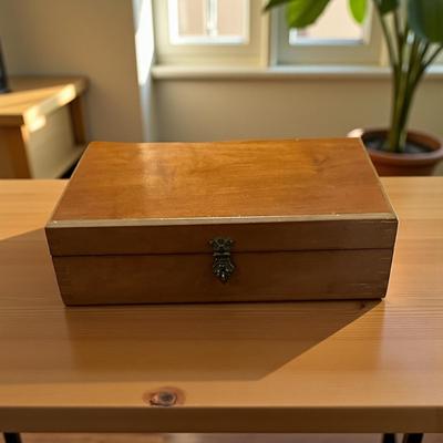 Wooden Hinged Box