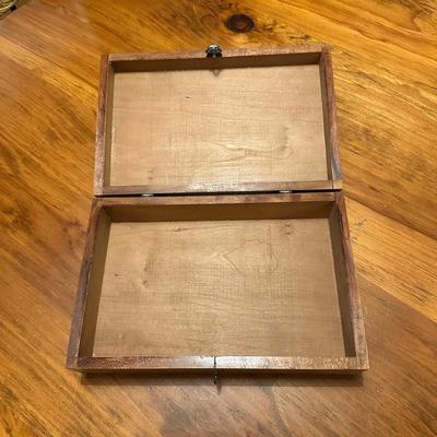 Wooden Hinged Box