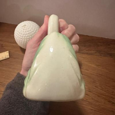 Vintage Vanity Swan Dish with Pearl Studded Candle