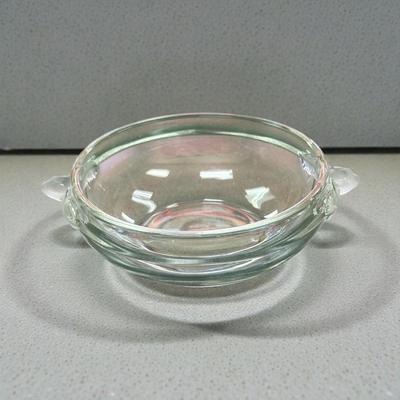 Set of Eight Mikasa Satin Rose Fruit or Dessert Bowls with Frosted Rose Handles