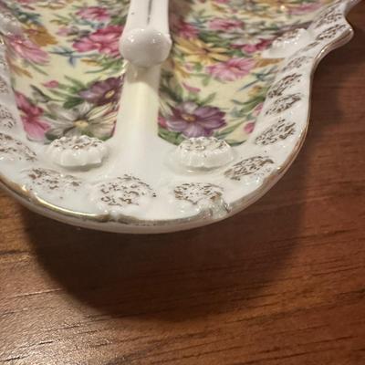 Ceramic Vintage Candy Dish with Handle