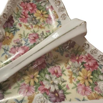 Ceramic Vintage Candy Dish with Handle