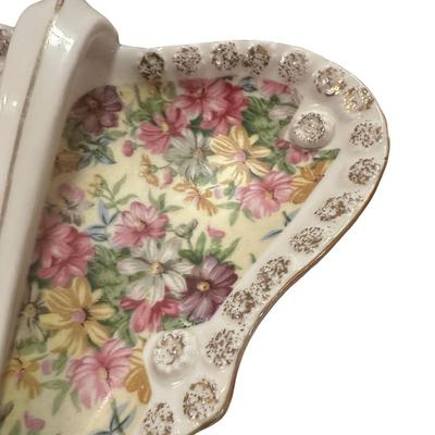 Ceramic Vintage Candy Dish with Handle