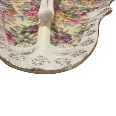 Ceramic Vintage Candy Dish with Handle