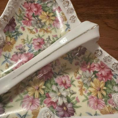 Ceramic Vintage Candy Dish with Handle