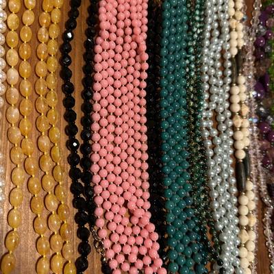 Big Batch of Beaded Necklaces