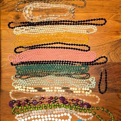 Big Batch of Beaded Necklaces