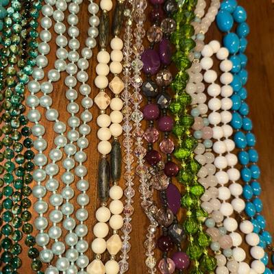 Big Batch of Beaded Necklaces
